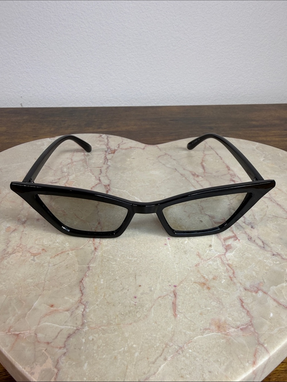 Black Cat-Eye Women's Sunglasses - Silver Lenses- Stylish Frame